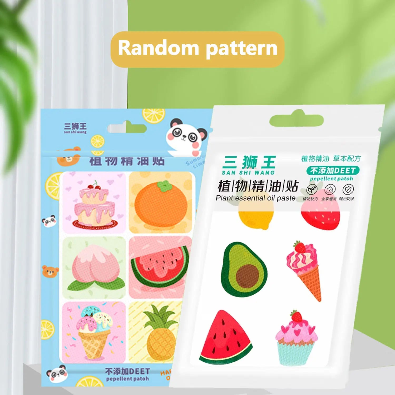 36Pcs one bag, plant formula summer cartoon anti-mosquito sticker, suitable for pregnant women, babies and children