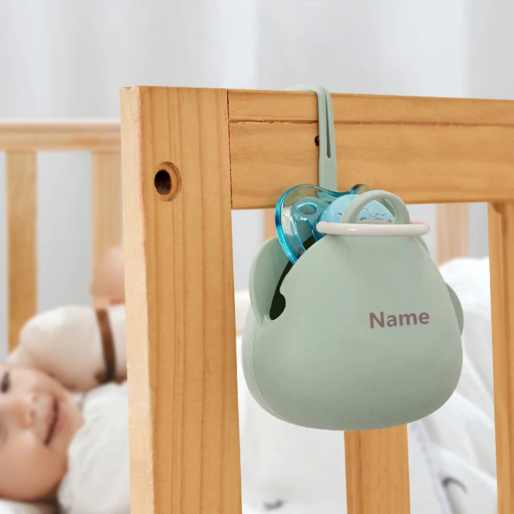 Free Name Engraving Storage Pouch Pacifier Case Custom Name Engraving Unisex Gift