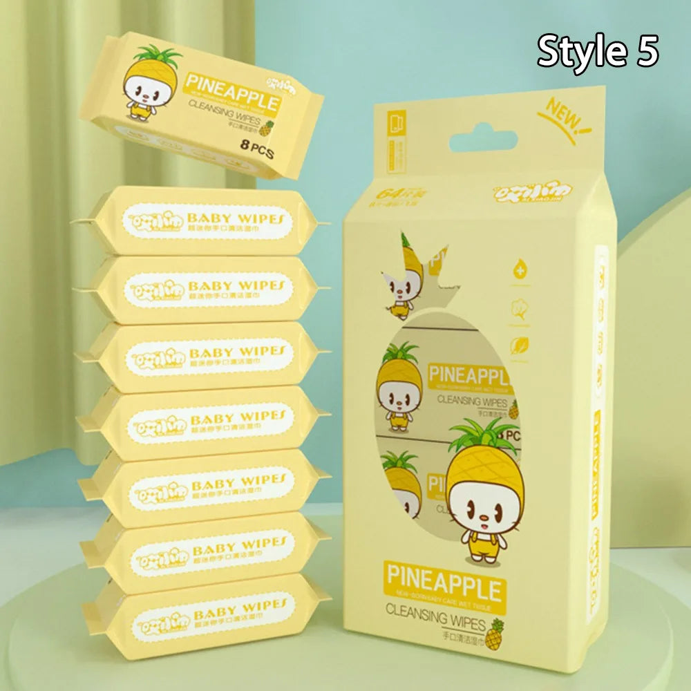 New Soft Baby Wet Wipes Hand Mouth Cleaning Disposable Baby Gentle Wipes High Quality Large Pack Freshing Cleaning Wipes Babies