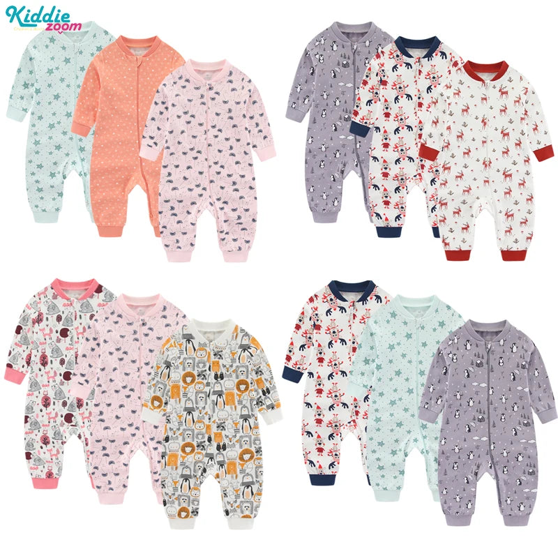 Newborn Baby 2-Way Zipper Romper