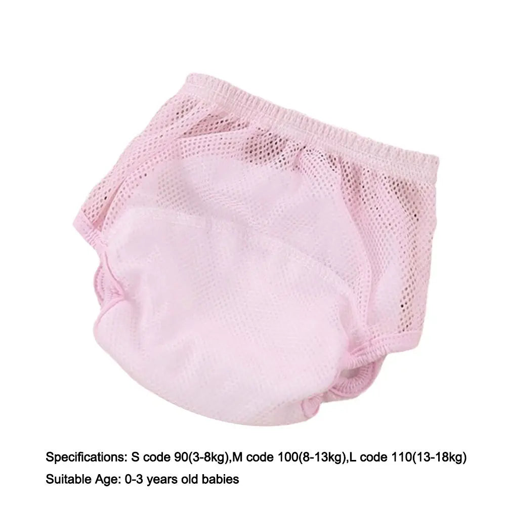 Soft Cotton Baby Training Pants Breathable Leakproof Baby Washable Diaper Waterproof Absorbent Diaper Pants Newborn