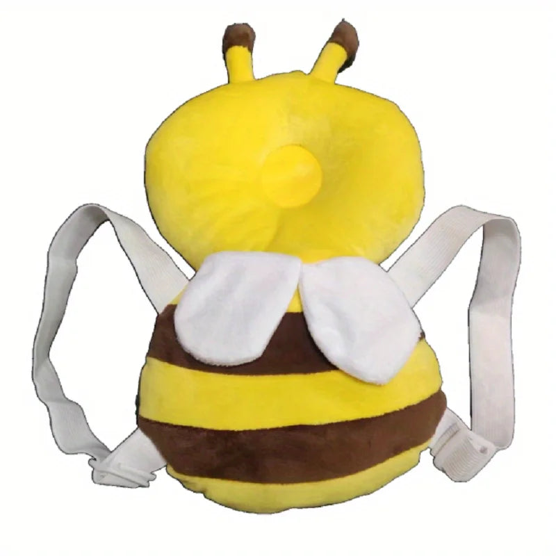 Buzz-Proof Tumbles! 🍯 Baby Bee Head Protector Backpack | Anti-Fall Safety Cushion