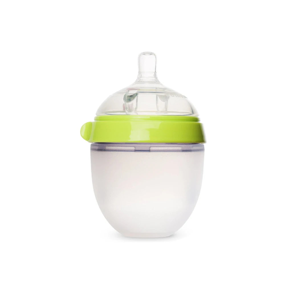 Silicone Baby Bottles for Newborn Baby  Anti Colic Infant Bottles Wide Neck  Nipple Slow Flow Breastfeeding Toddler Bottles 1PC