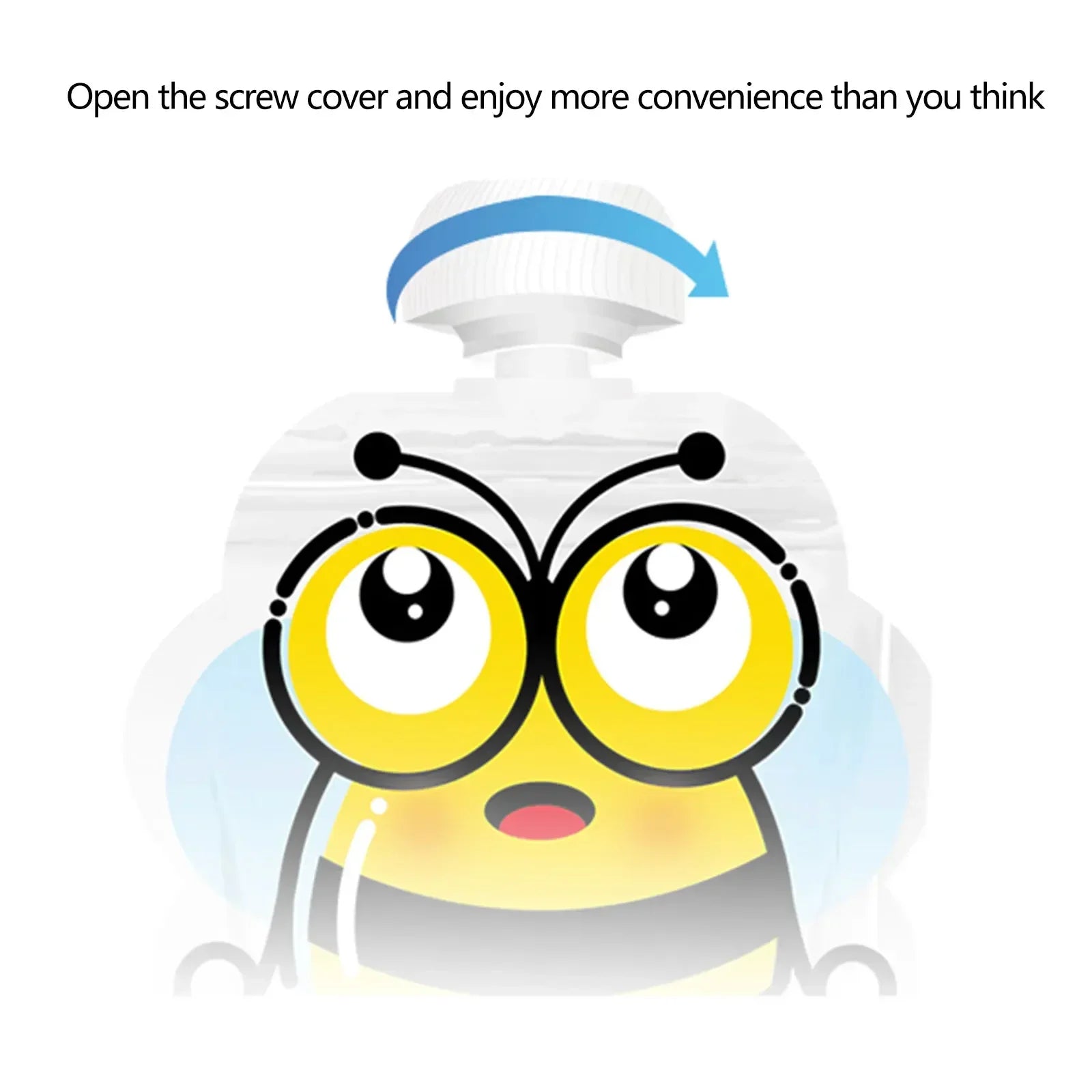 8pcs Reusable Food Storage Bag,Yogurt, Milk Food Pouches, Refillable Kids Toddlers Supplementary Food Squeeze Bottle Random