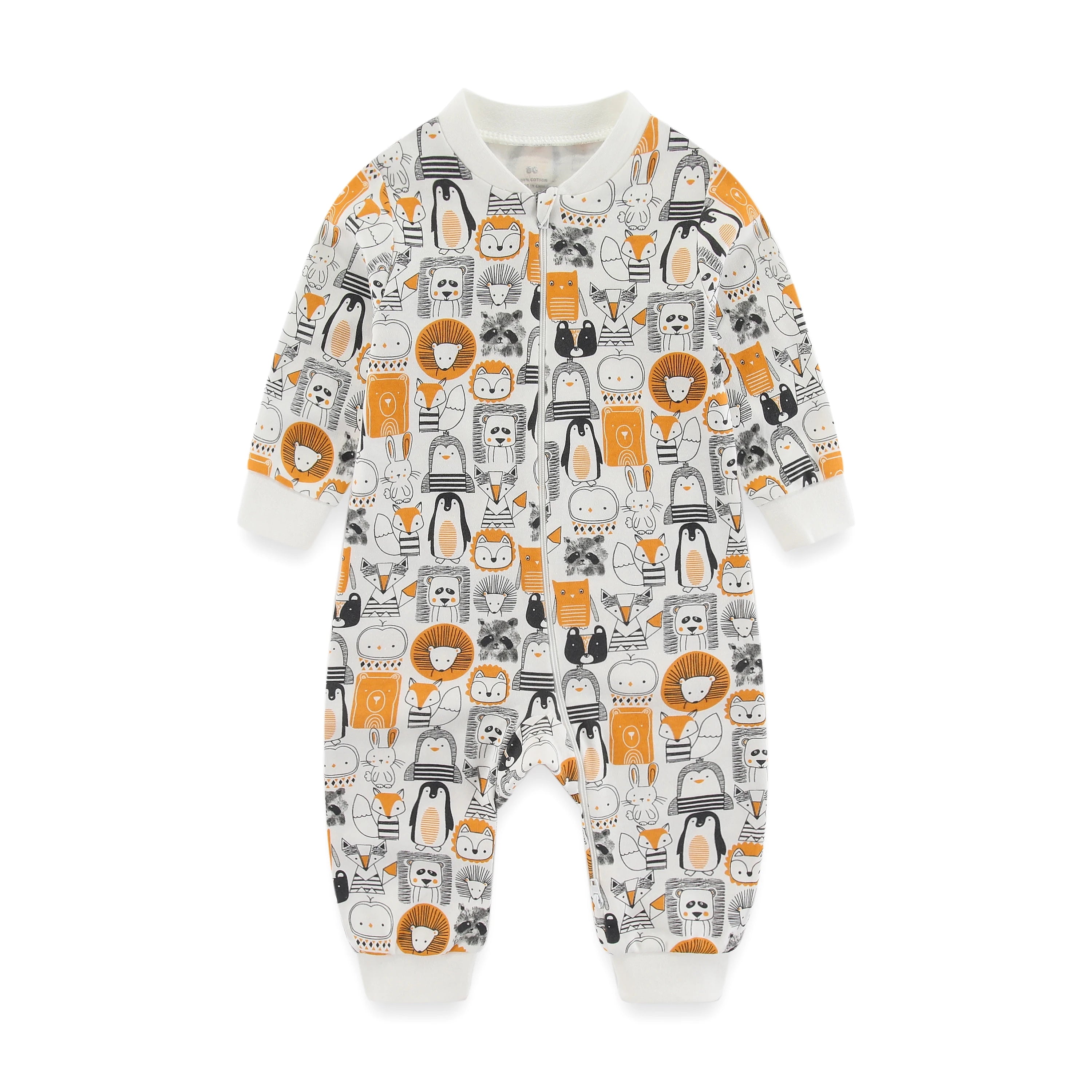 Newborn Baby 2-Way Zipper Romper