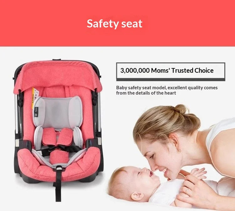 Babyfond 4-in-1 Baby Stroller & Car Seat | Convertible, Compact Fold  for Newborn-Toddler All-in-One Travel System