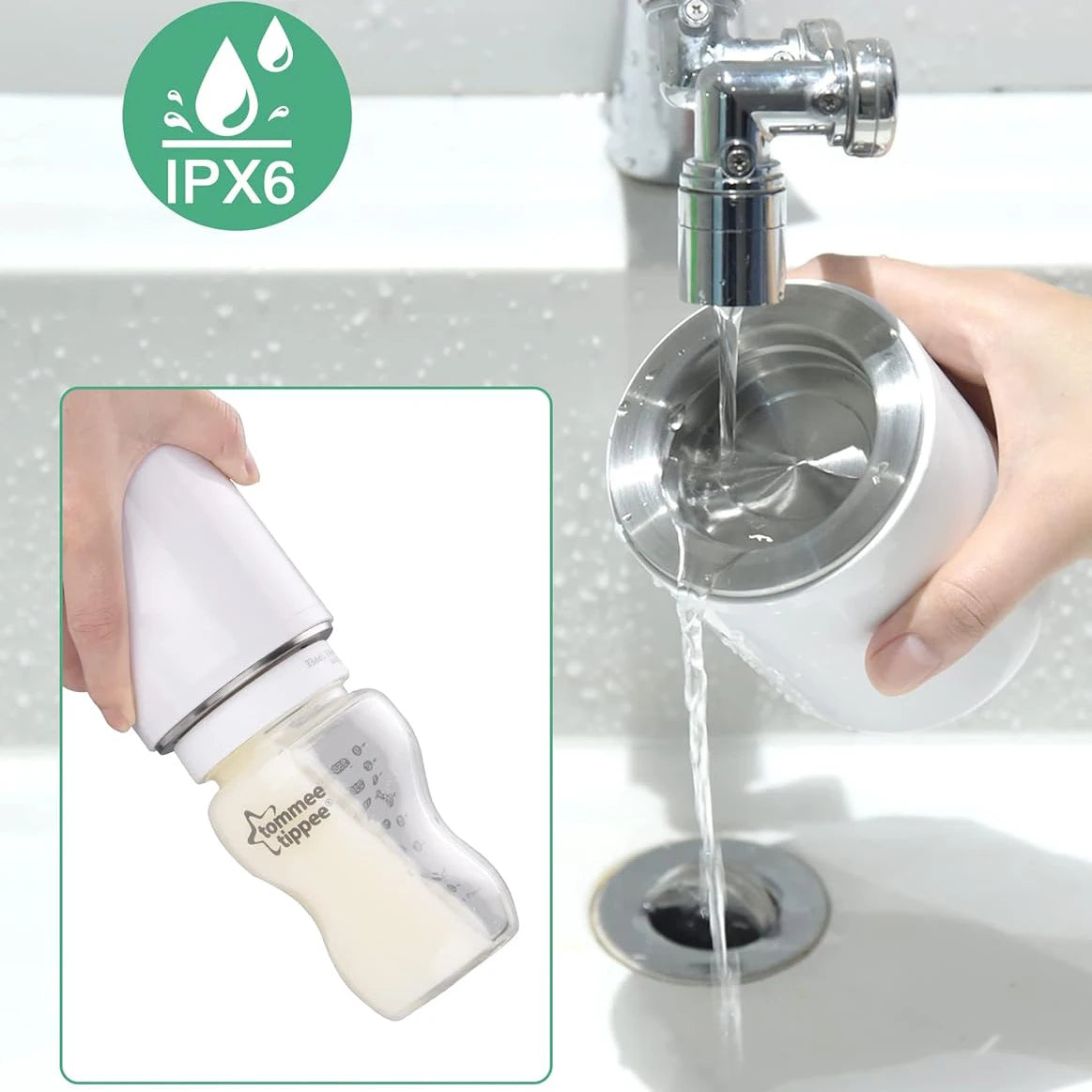 BornBL N1S Portable Baby Bottle Warmer, Fast Heating Travel Milk Warmer, 8800mAh Breastmilk  Warmer On The Go with 3 Adapters