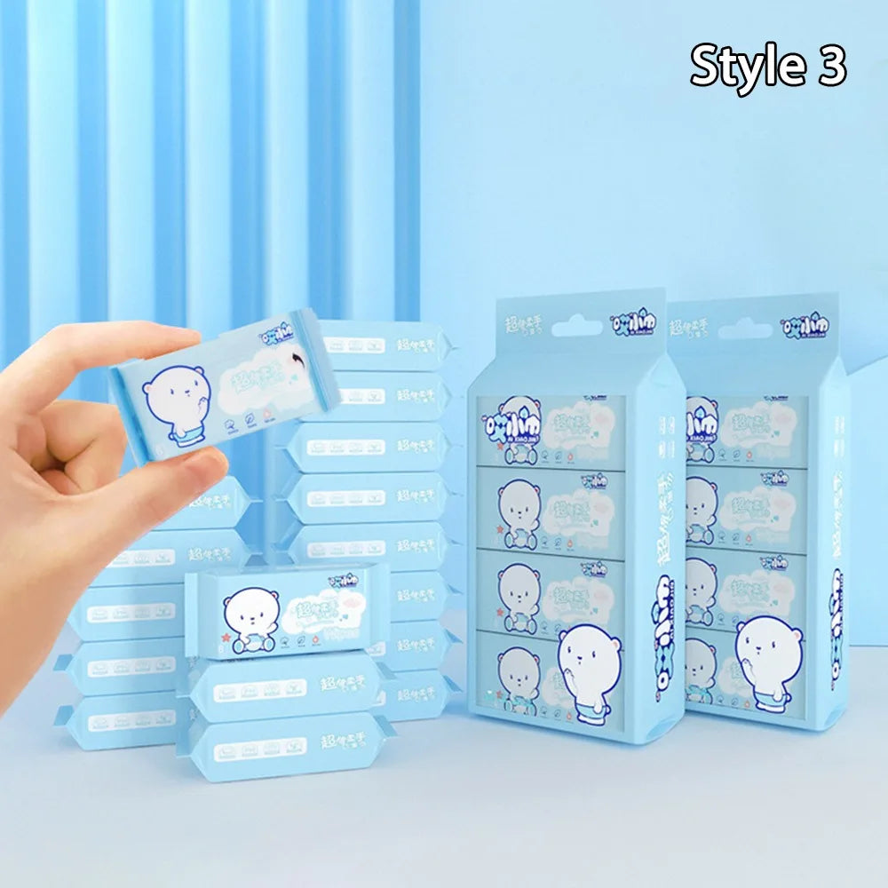 Soft Baby Wet Wipes Hand Mouth Cleaning Disposable Freshing Cleaning Wipes Large Pack High Quality Mini Portable Wipes Babies