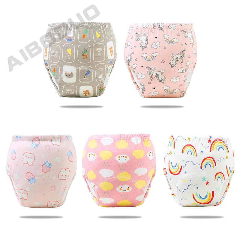 Reusable Elinfant Ecological Baby Diaper Training Pants Waterproof Washable Cotton Cleanliness Learning Panties Breathable Cloth