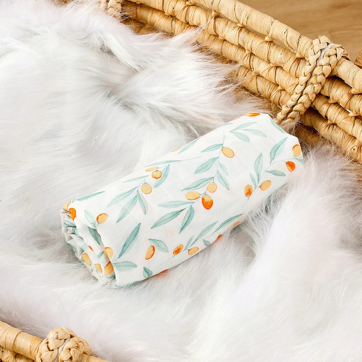 Bamboo Cotton Baby Muslin Swaddle Blankets for Boys and Girls Breathable and Skin-Friendly Receiving Newborn Blanket Wrap