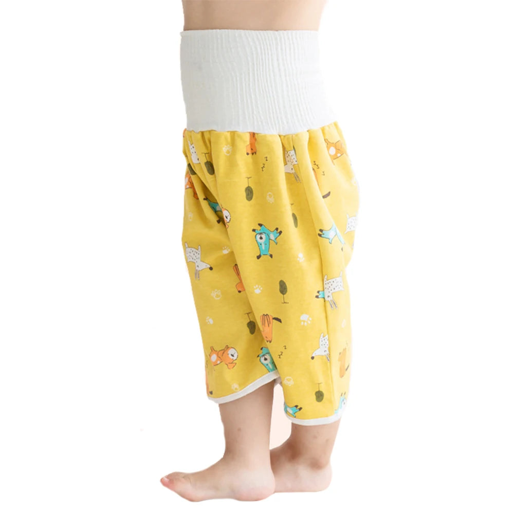 Baby Waterproof Diaper Pants&Skirt for Potty Training Baby Comfy Diaper Short for Boys and Girls Sleeping Bedclothes Night Time