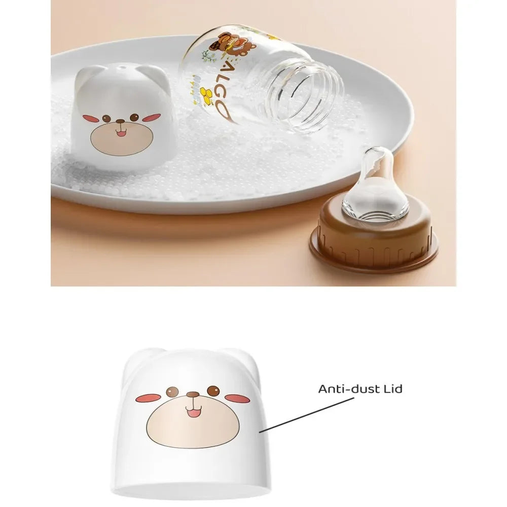 ALGO Newborn Transparent Pp Bottle Mini Cute Animal 60ml Baby Bottle Mother and Baby Supplies 0-6m baby items feeding bottle