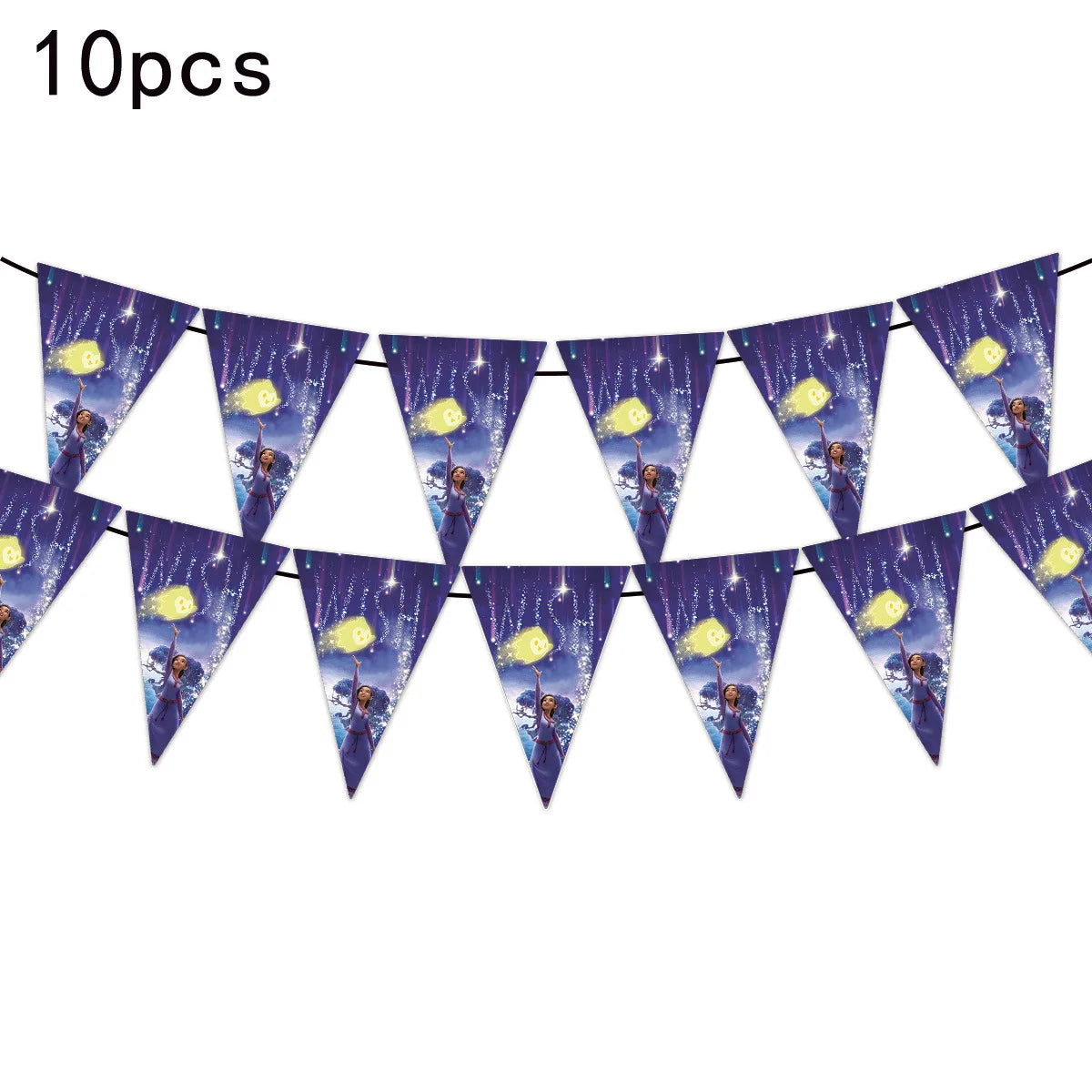 Cartoon Wish Birthday Party Decorations Asha Goat Balloons Disposable Tableware Plate Straw Napkin Princess Baby Shower Supplies
