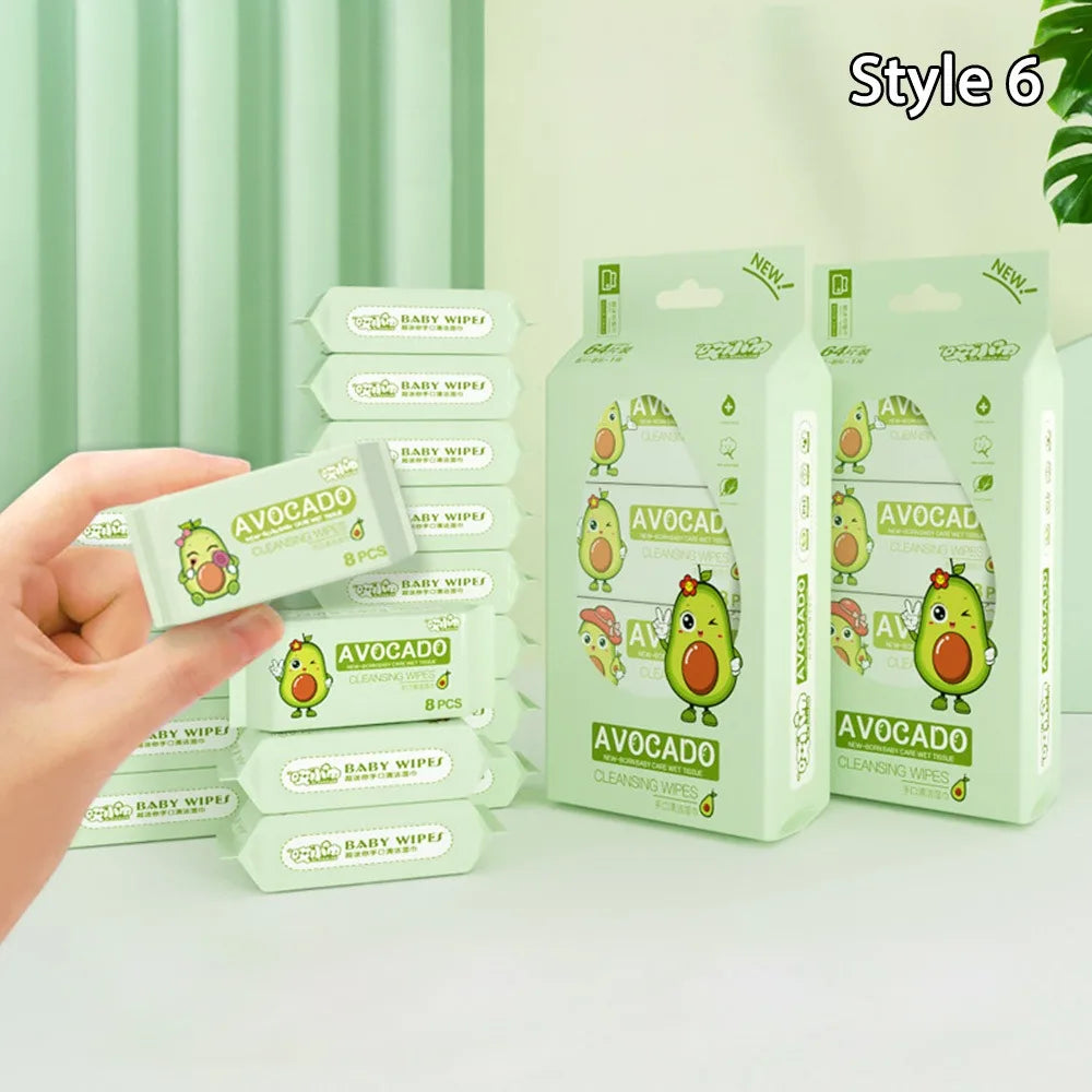 Soft Baby Wet Wipes Hand Mouth Cleaning Disposable Freshing Cleaning Wipes Large Pack High Quality Mini Portable Wipes Babies