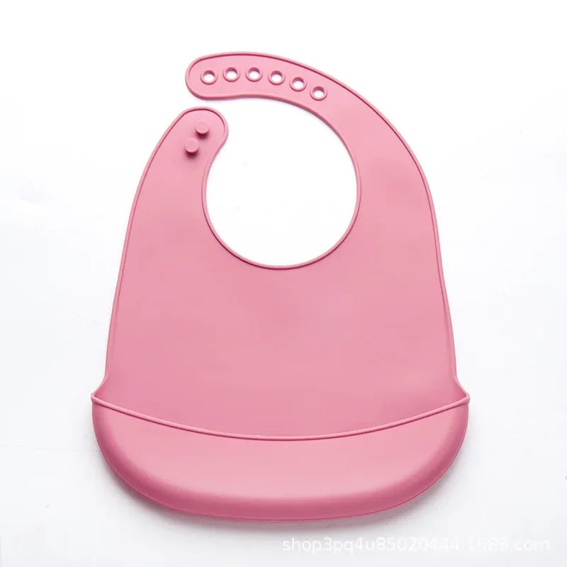 🧸 SnuggleLittle™ Premium Silicone Baby Bib