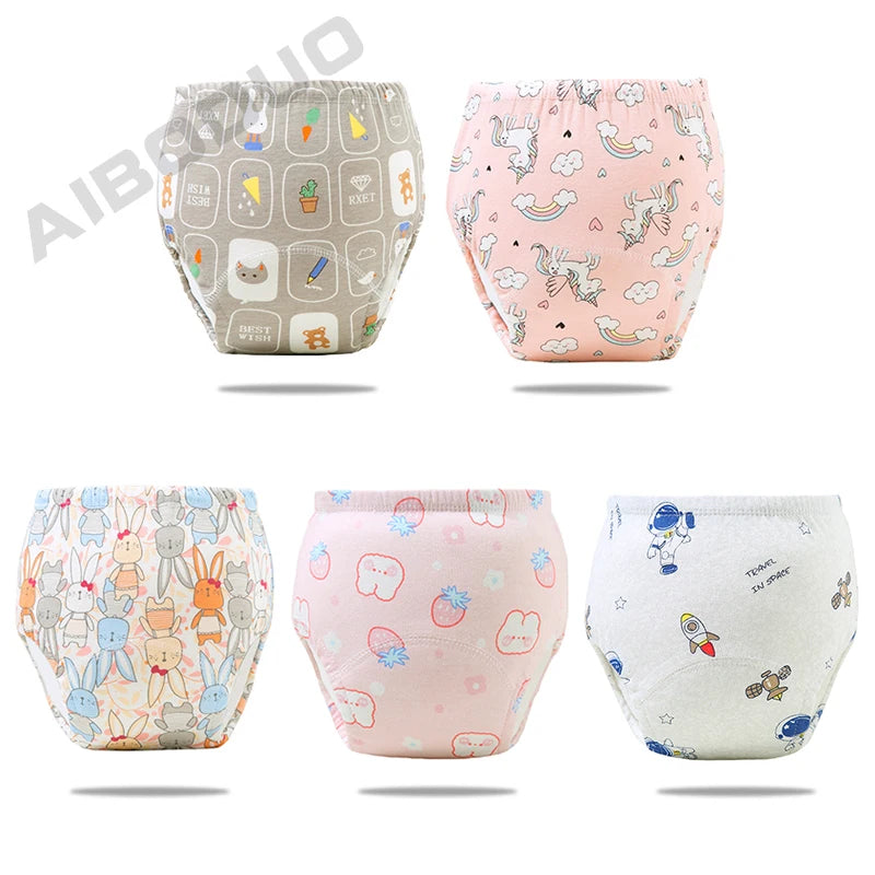 Reusable Elinfant Ecological Baby Diaper Training Pants Waterproof Washable Cotton Cleanliness Learning Panties Breathable Cloth