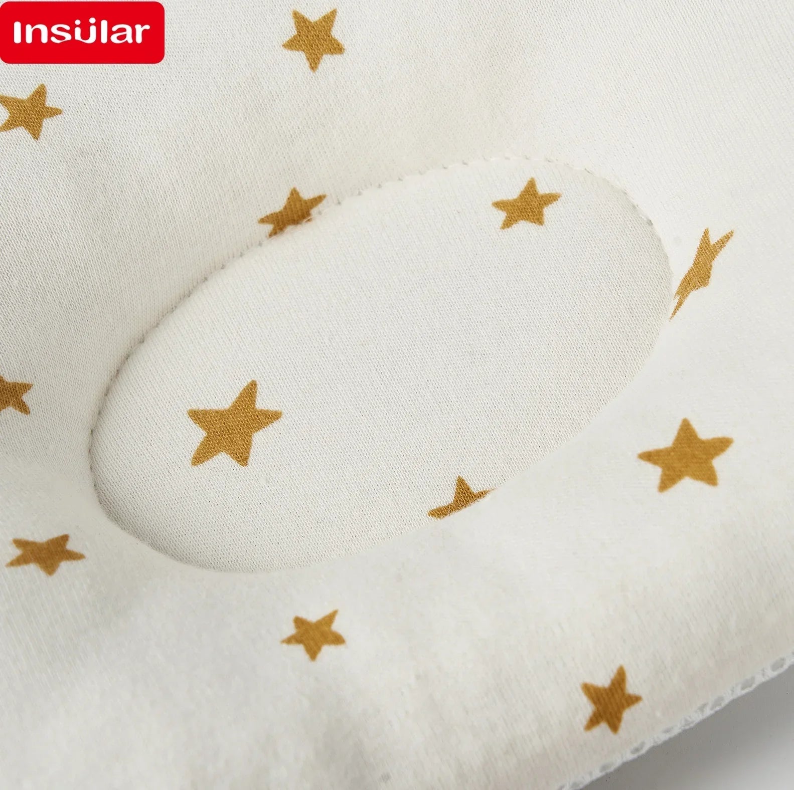 INSULAR Infant Head Pillows Baby Design Breathable Cotton Cushion Pillow