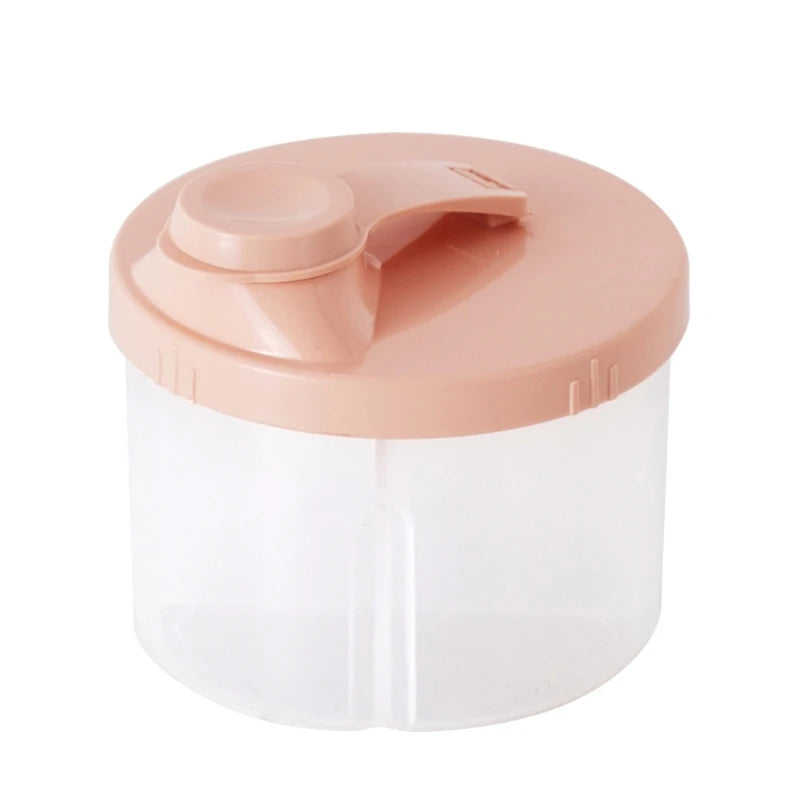 Portable Reusable Baby Food Storage Box Snacks Cups 4 Compartments Formula Dispenser Newborn Milk Powder Organizer