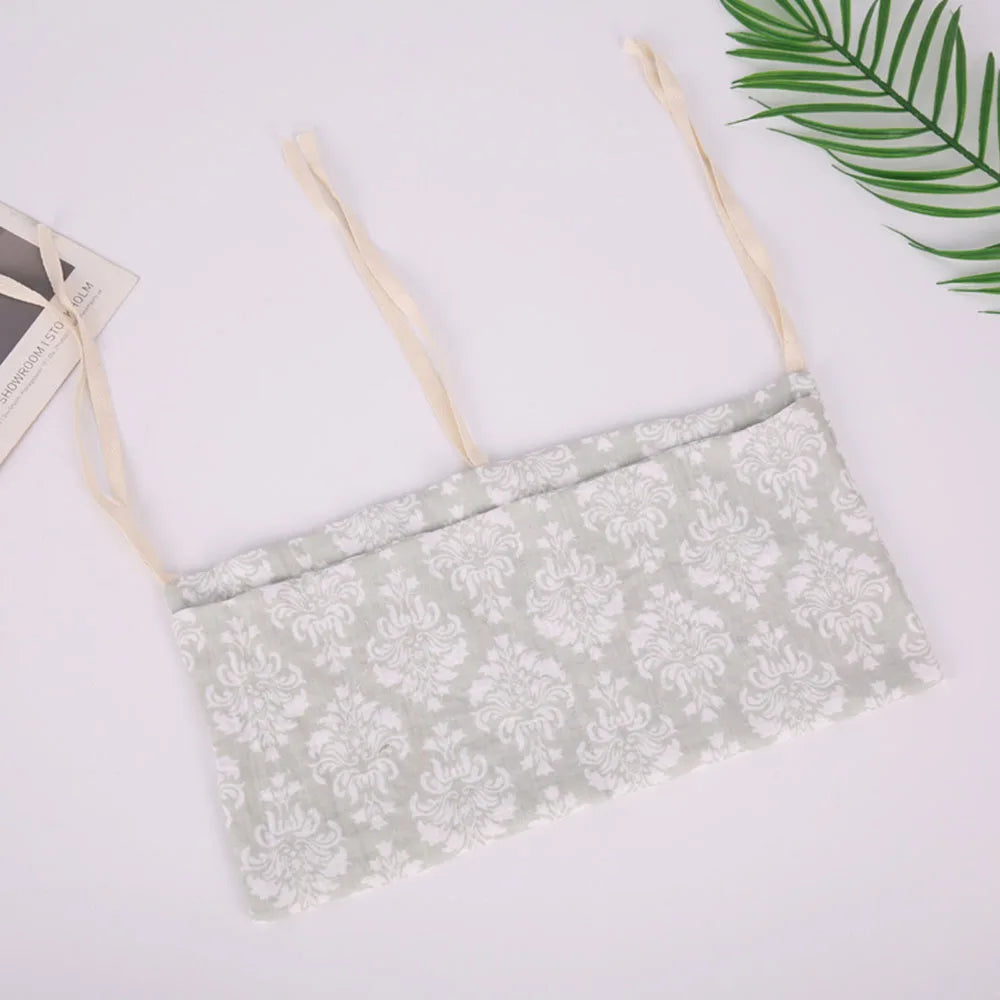 Baby Crib Organizer Cot Caddy Bed Storage Bag 2 Pockets Bedside Hanging Diaper Nursery Organizer for Diapers Toys Clothing