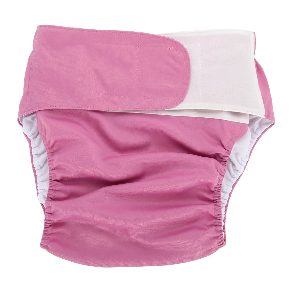 4 Colors Adult Cloth Diaper Reusable Washable Adjustable Large Nappy new