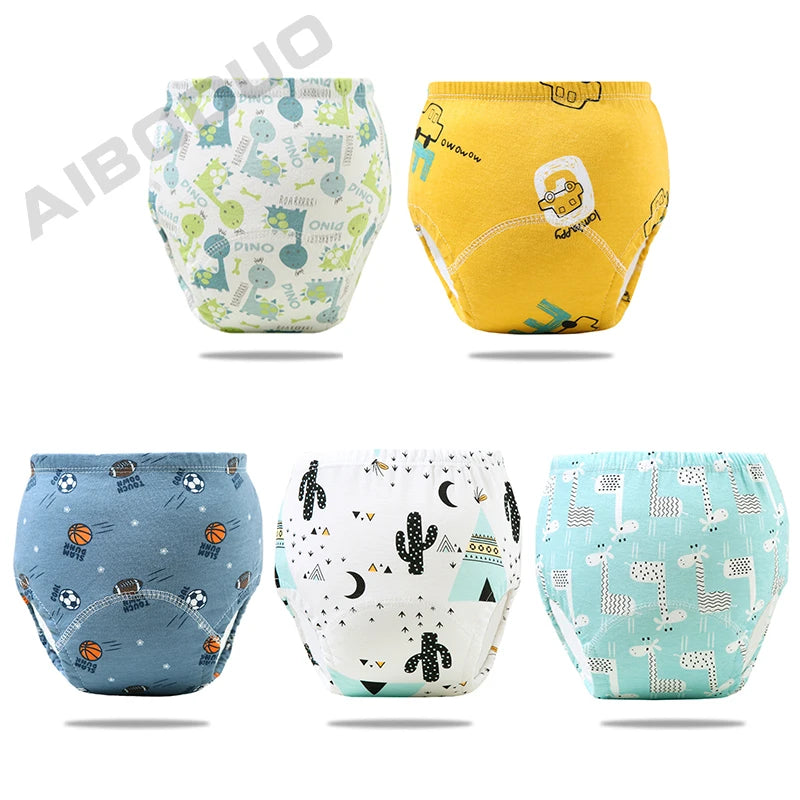 Reusable Elinfant Ecological Baby Diaper Training Pants Waterproof Washable Cotton Cleanliness Learning Panties Breathable Cloth