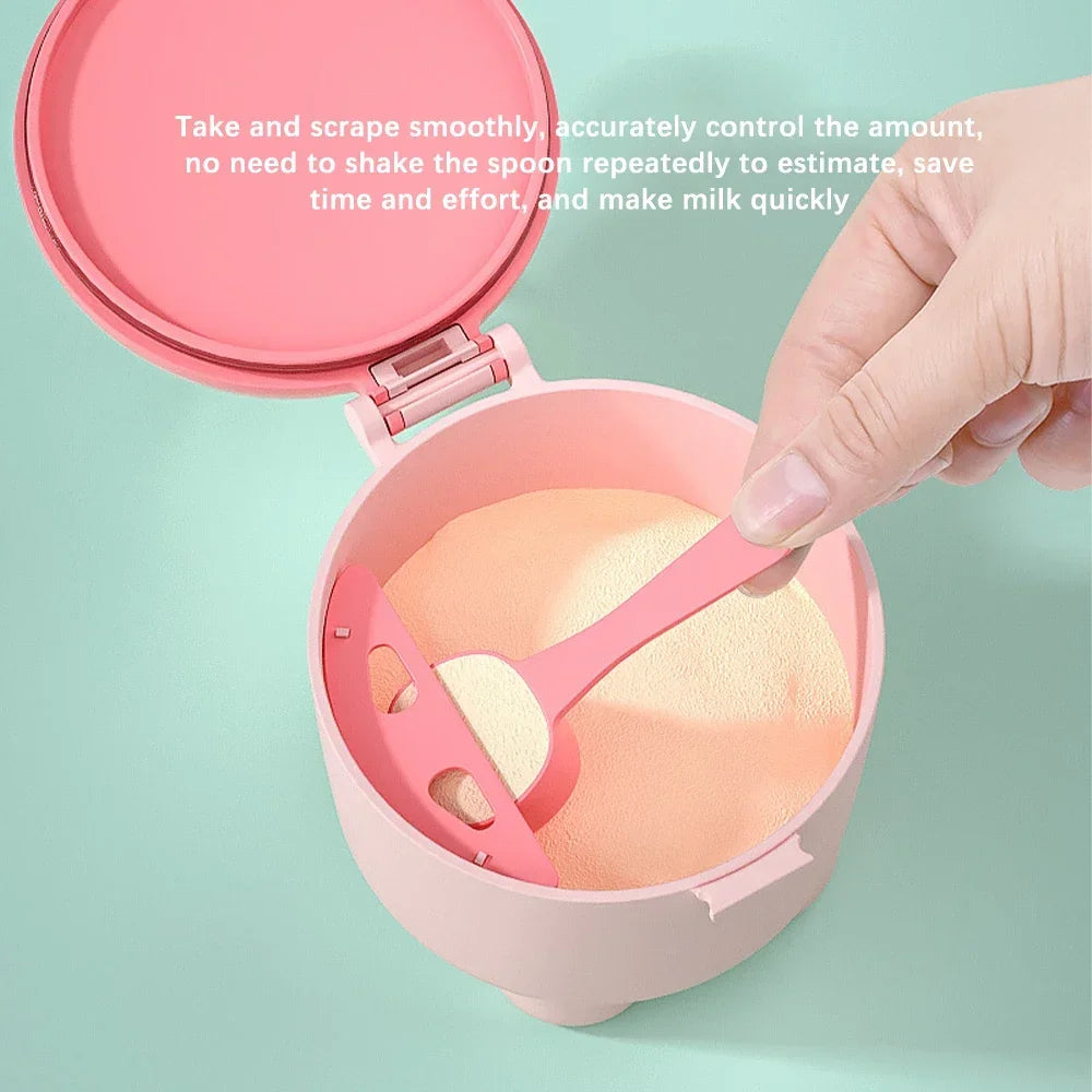 Baby Formula Box Portable Formula Container Food Organizer Snack Container Milk Powder Dispenser Cartoon Baby Formula Box