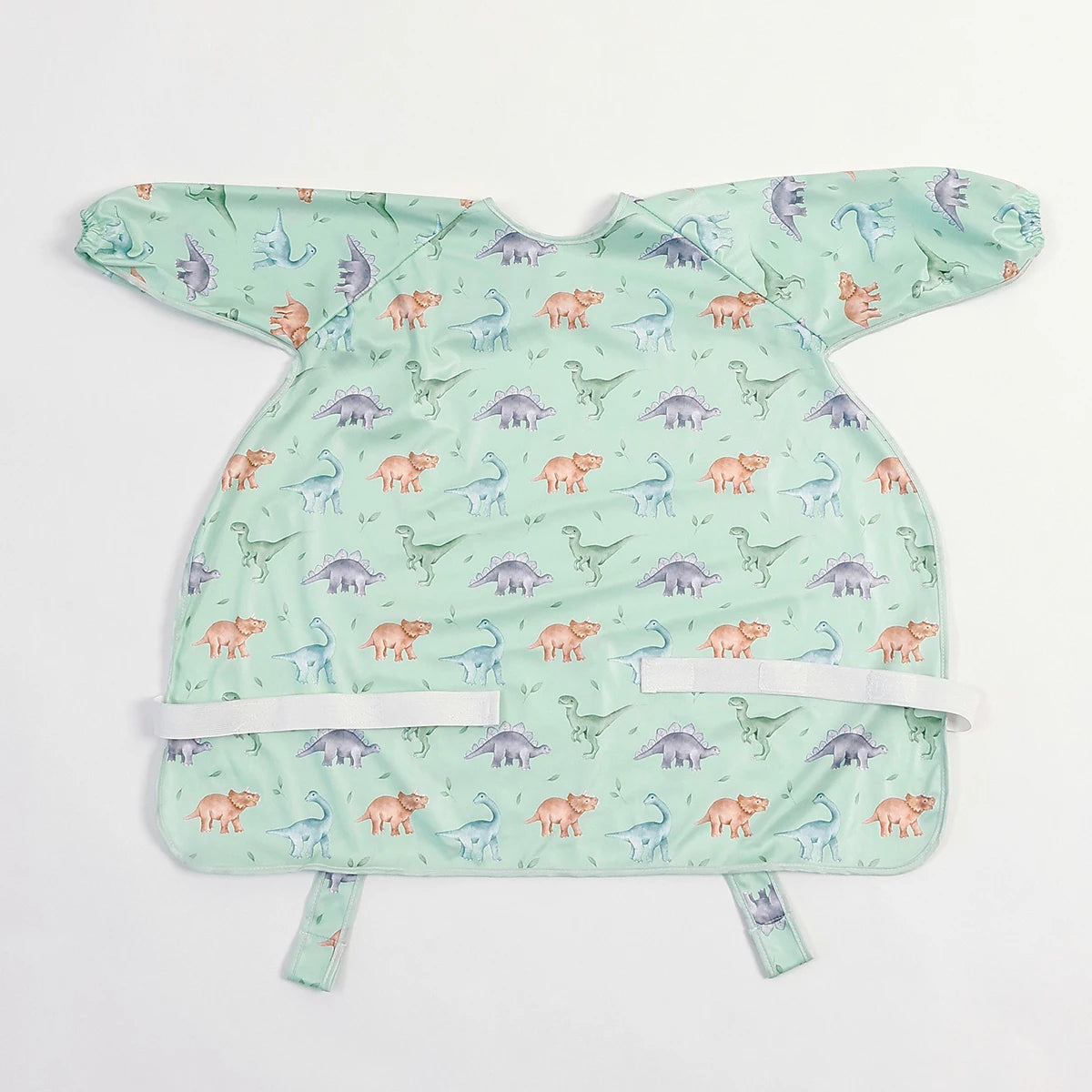 1Pc 100%Polyester Waterproof Highchair Coverall Baby Feeding Bib Long Sleeve Eating Smock Bib for 0-2Years Babies