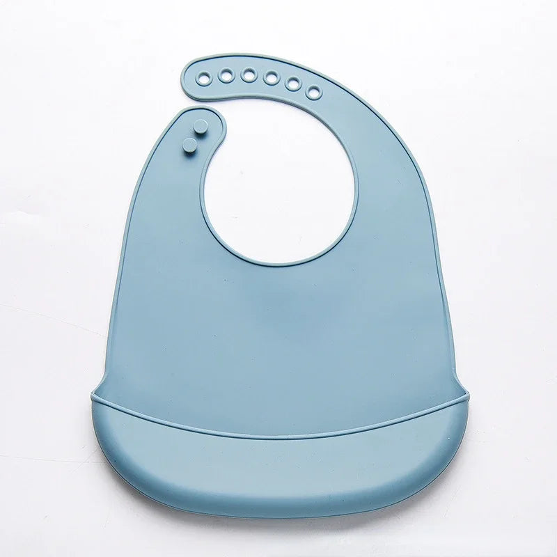 🧸 SnuggleLittle™ Premium Silicone Baby Bib