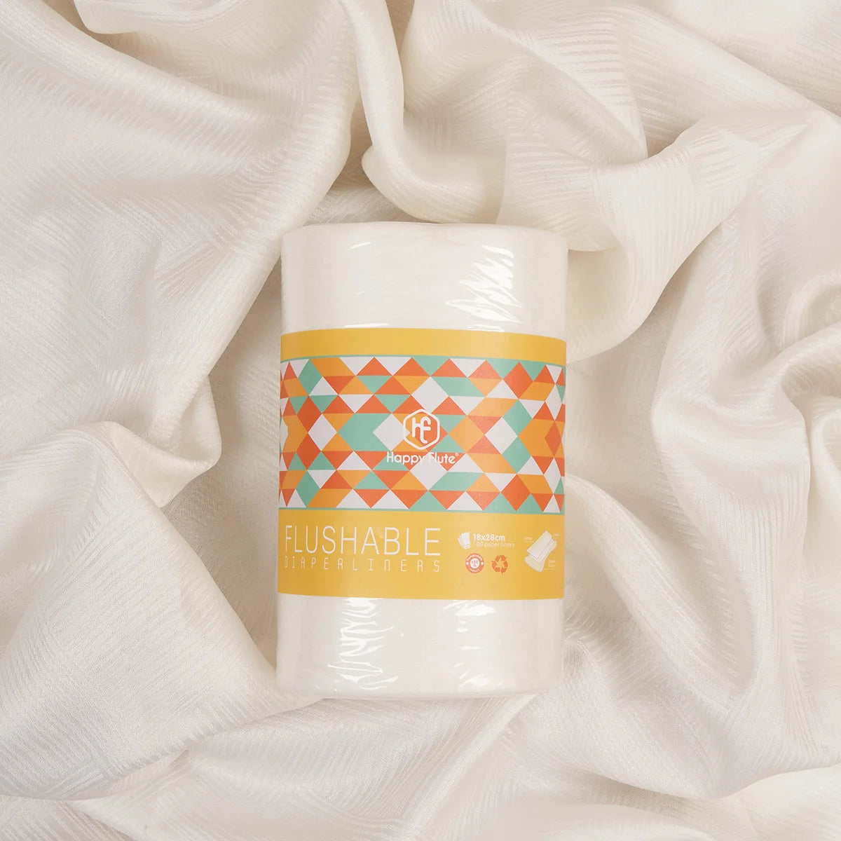 Bamboo Fabric Baby Wipes Biodegradable&Flushable Nappy Liners Cloth Diaper Liners 1 Roll 100Piece