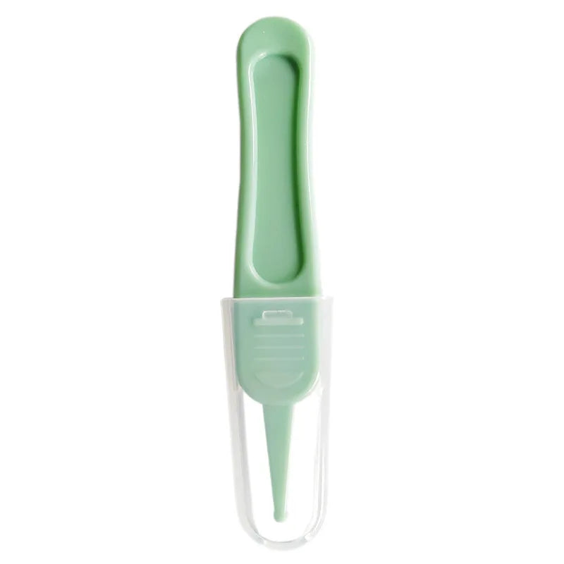 Baby Nose Cleaning Tweezers Infant Ear Nose Navel Clean Tool Safe Baby Dig Booger Clips Snot Removal Newborn Cleaning Supplies
