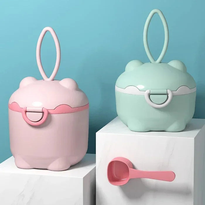 Baby Formula Box Portable Formula Container Food Organizer Snack Container Milk Powder Dispenser Cartoon Baby Formula Box