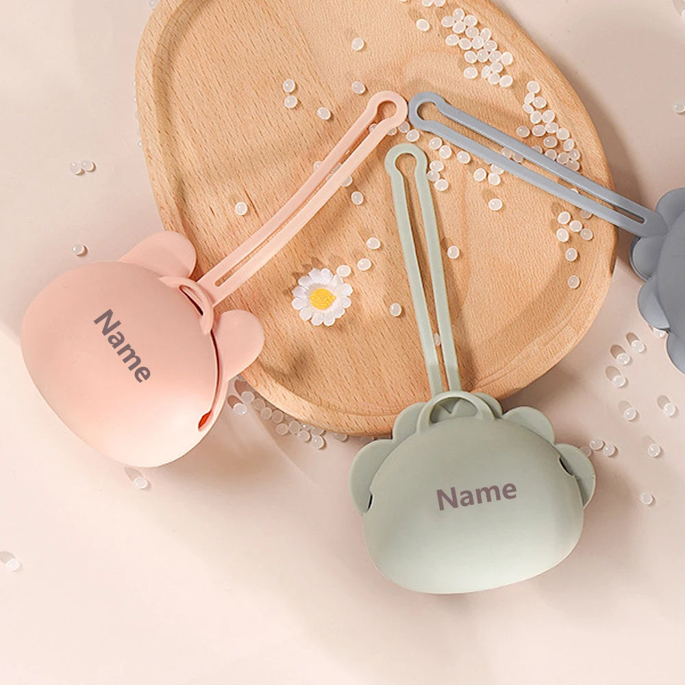 Free Name Engraving Storage Pouch Pacifier Case Custom Name Engraving Unisex Gift