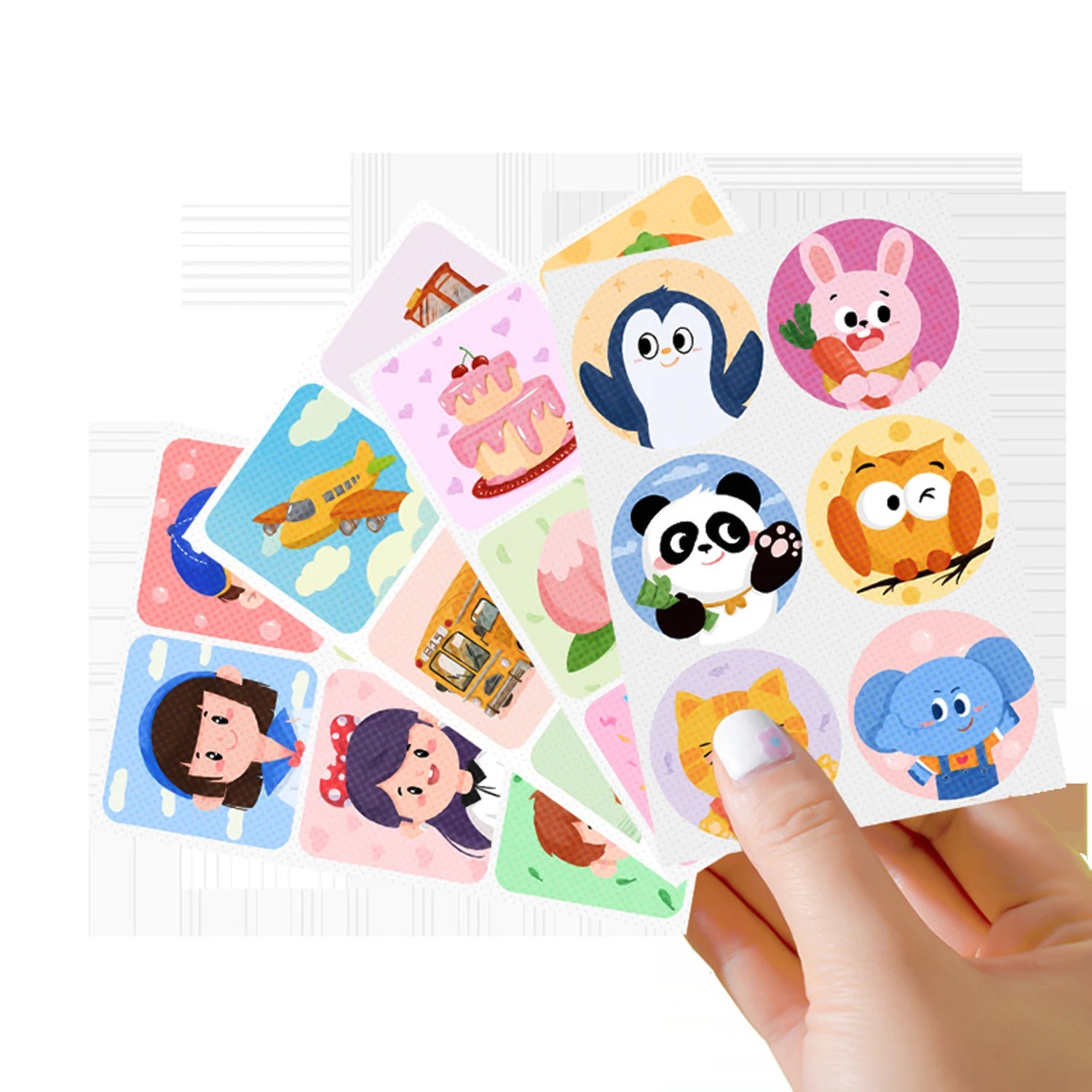 36Pcs one bag, plant formula summer cartoon anti-mosquito sticker, suitable for pregnant women, babies and children