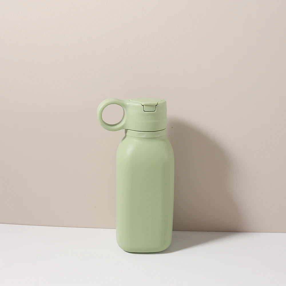 1 pc 450ml Baby Sippy Cup Silicone Flip Lid Water Bottle  Portable Toddler Sports baby tableware
