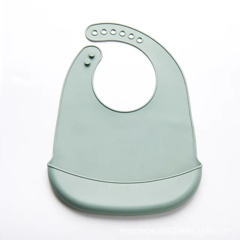 🧸 SnuggleLittle™ Premium Silicone Baby Bib