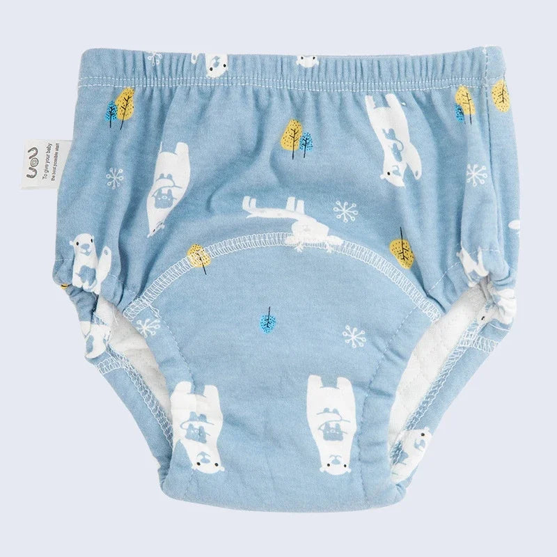 6 Layer Waterproof Reusable Cotton Baby Training Pants Infant Shorts Underwear Cloth Baby Diaper Nappies Panties Nappy Changing