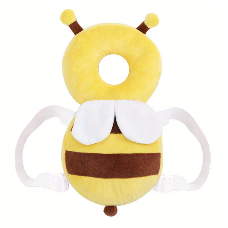 Buzz-Proof Tumbles! 🍯 Baby Bee Head Protector Backpack | Anti-Fall Safety Cushion