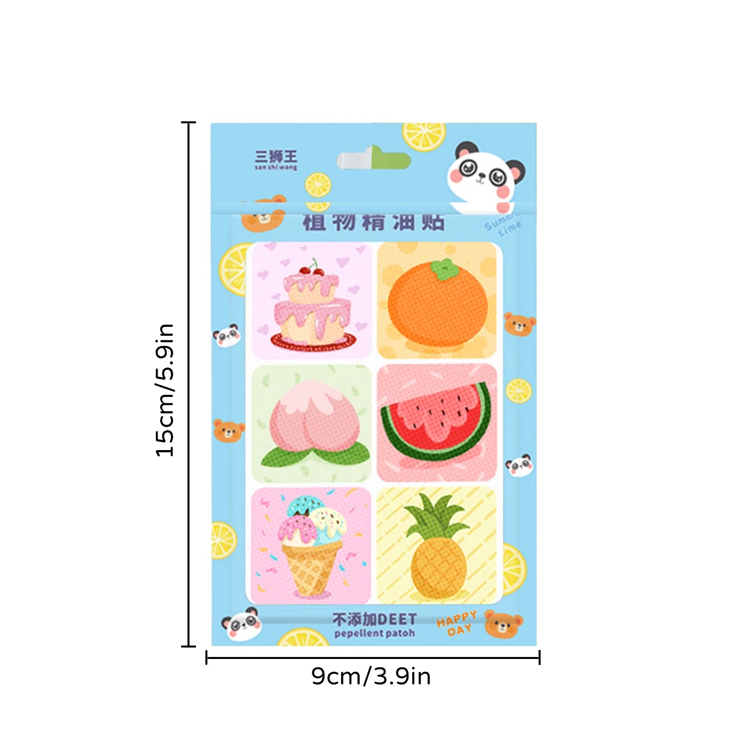 36Pcs one bag, plant formula summer cartoon anti-mosquito sticker, suitable for pregnant women, babies and children
