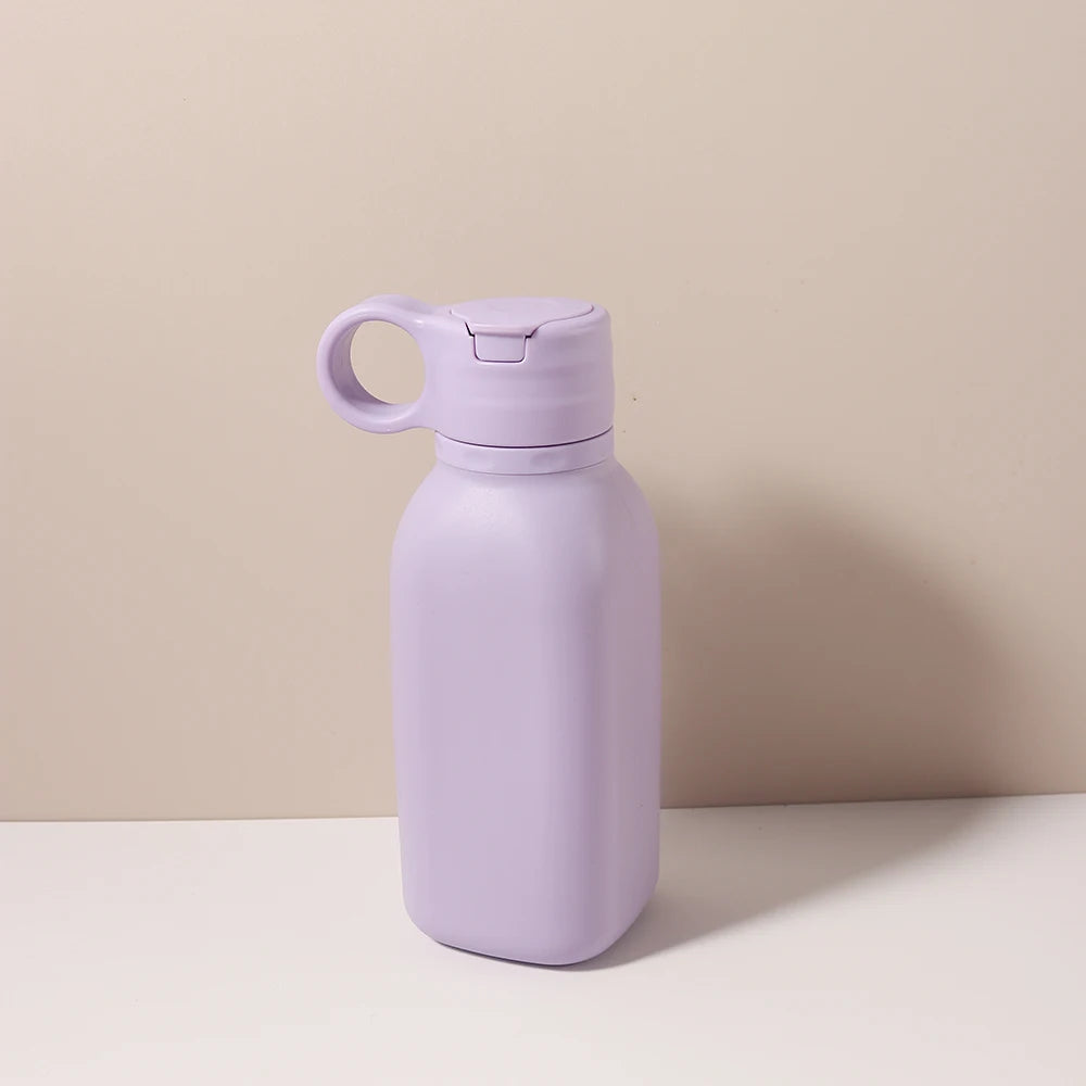 1 pc 450ml Baby Sippy Cup Silicone Flip Lid Water Bottle  Portable Toddler Sports baby tableware