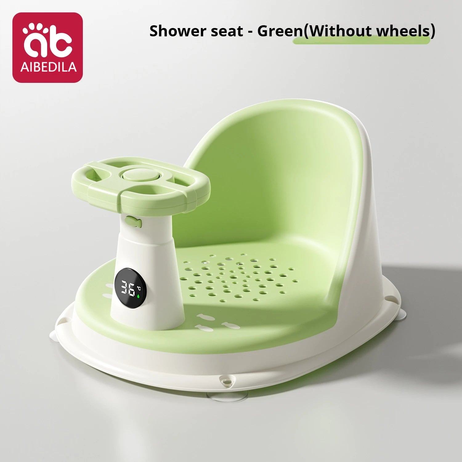 AIBEDILA Baby Bath Seat Multifunctional Toddler Bath Chair With Smart Temperature Sensing Safe Material For Bathtub Shower