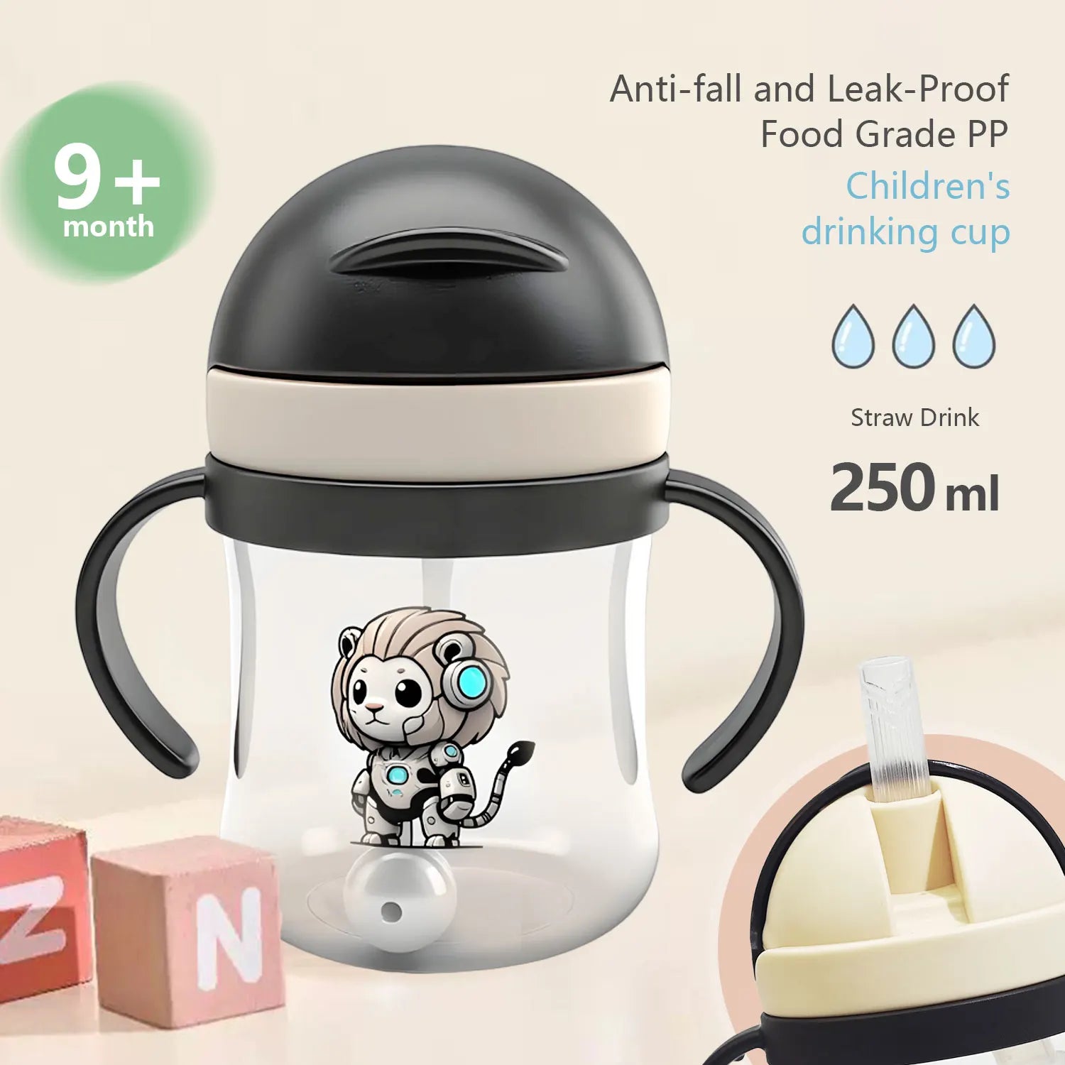 250ml 💖 SnuggleLittle™ Premium Baby Sippy Cup