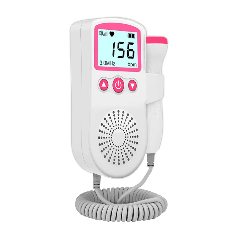 3MHz Ultrasound Baby Heart Rate Detector Pregnant Ultrasonic Baby Heartbeat Monitor Fetal Doppler Monitor For Pregnancy