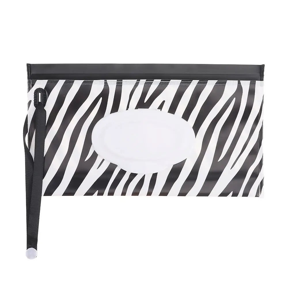 1 PC Outdoor Portable Baby Wet Wipe Pouch Portable Buckle Wipes Holder Case Flip Cover Snap-Strap Reusable Wet Wipe Bag