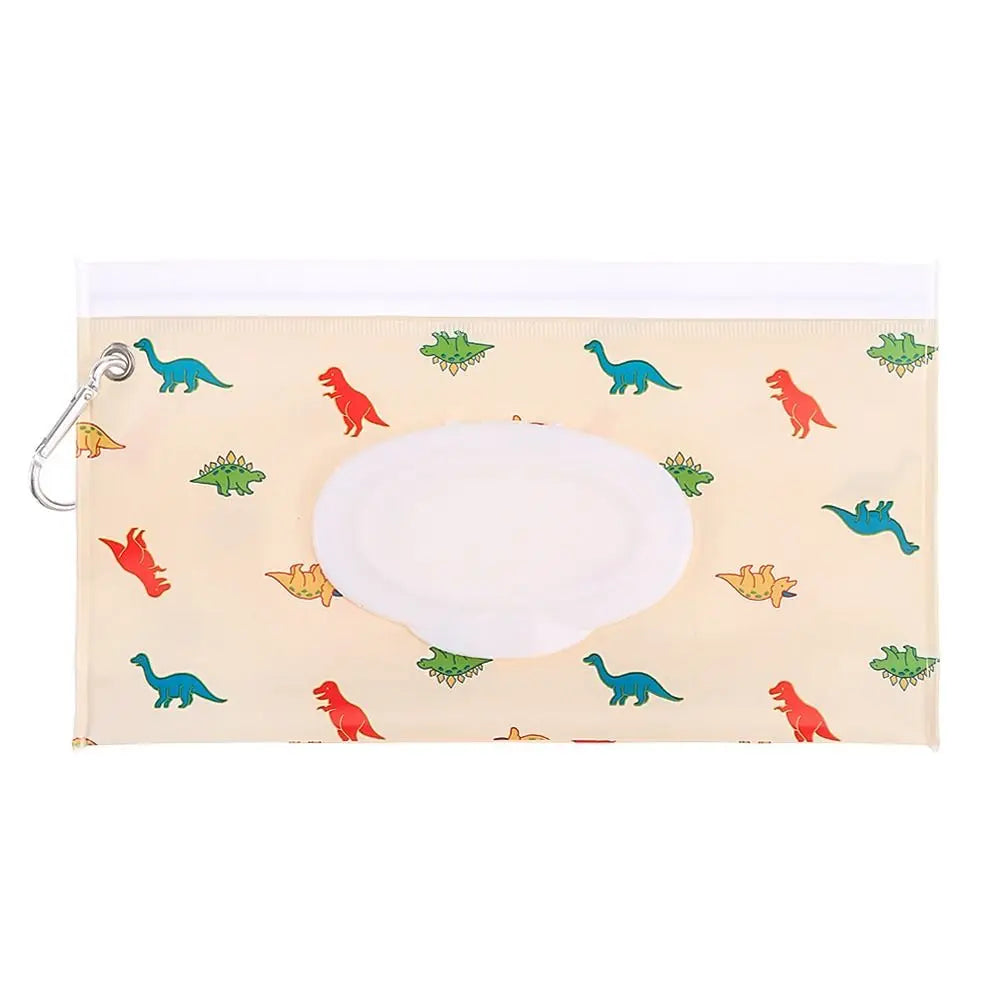 1 PC Outdoor Portable Baby Wet Wipe Pouch Portable Buckle Wipes Holder Case Flip Cover Snap-Strap Reusable Wet Wipe Bag