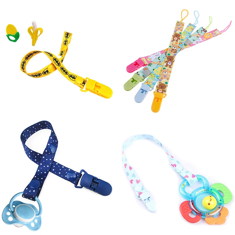 The New Baby Pacifier Clip Chain Dummy Holder For Nipples Children Pacifier Clips Pacifier Holder Adjustable Holder for Nipples