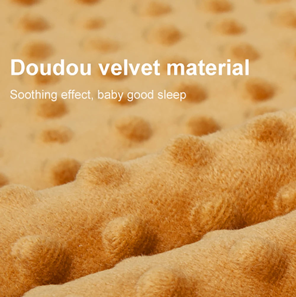 Baby Blanket 120*150Cm Winter Thick Warm Kids Comforter Bedding Cotton Velvet Patchwork Design Quilt 1-6 Years Crib Blanket