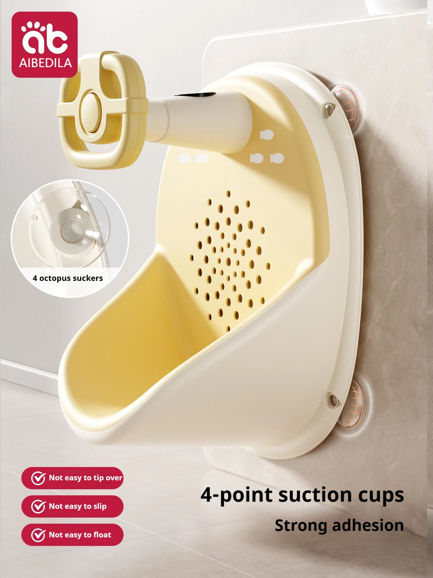 AIBEDILA Baby Bath Seat Multifunctional Toddler Bath Chair With Smart Temperature Sensing Safe Material For Bathtub Shower