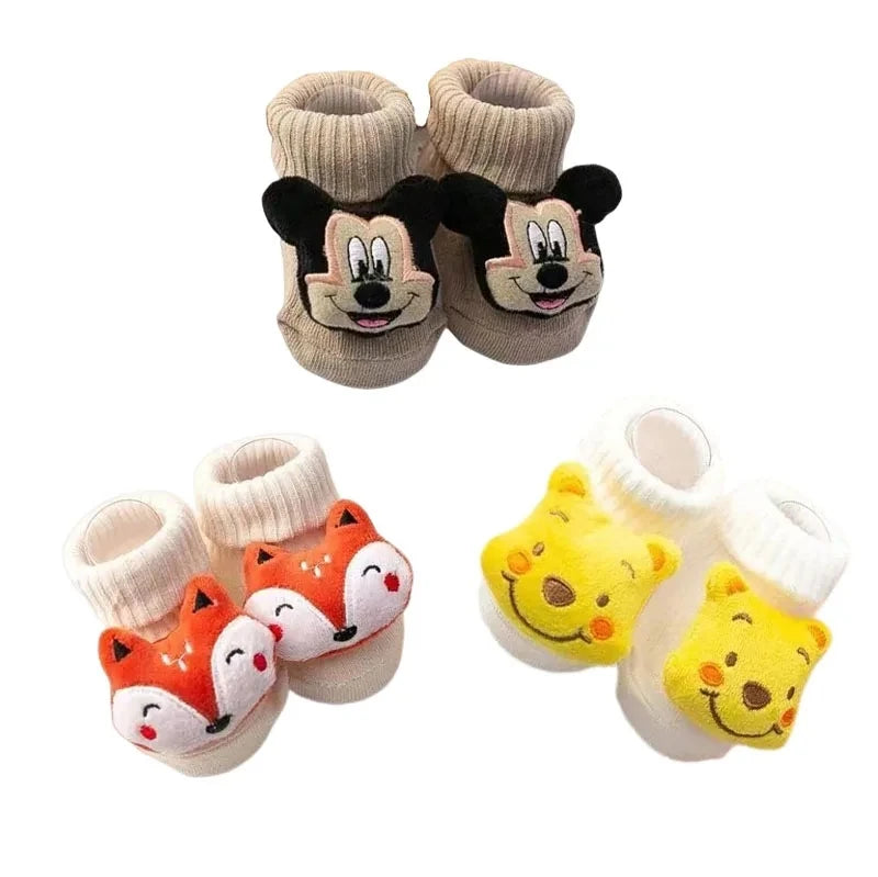 Cute Baby Boy Socks Anti‑Slip Cotton Toddler Floor Socks